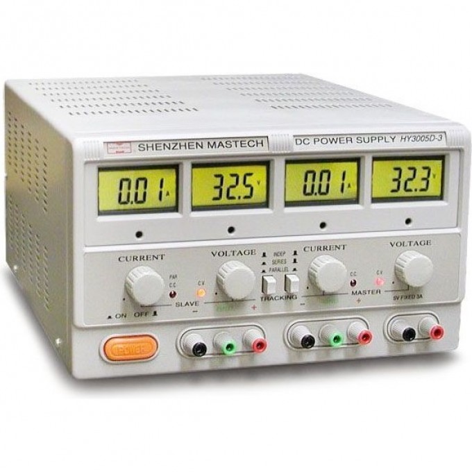 Источник питания линейный MASTECH двухканальный 50В/3А HY5003D-3