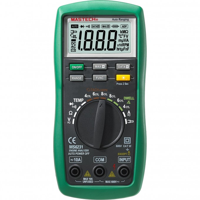 Автомобильный цифровой мультиметр Mastech MS6231